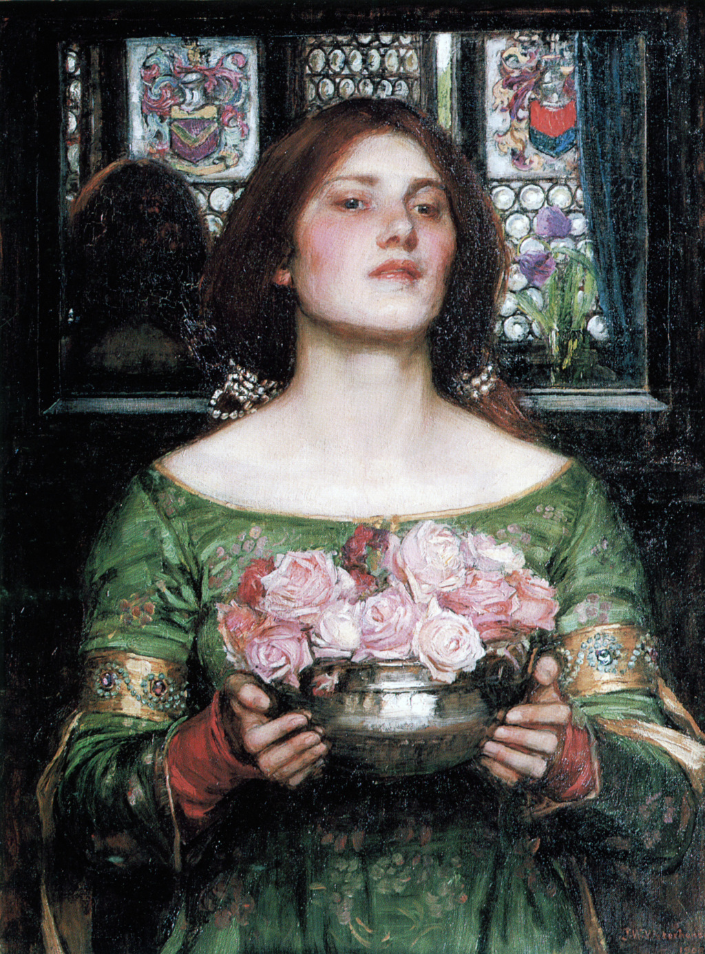 Gather Ye Rosebuds While Ye May (1908) in Detail John William Waterhouse